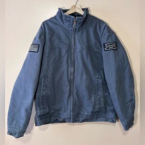 Grunt Style Dri-Duck Maverick Grey Canvas Jacket Flannel Lined Full Zip Size Lar